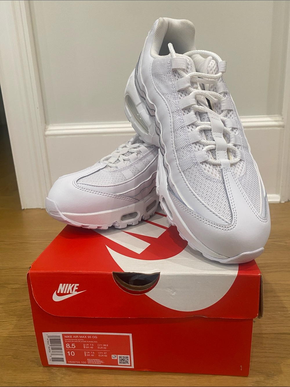 Nike All-White Air Max 95 Sneakers